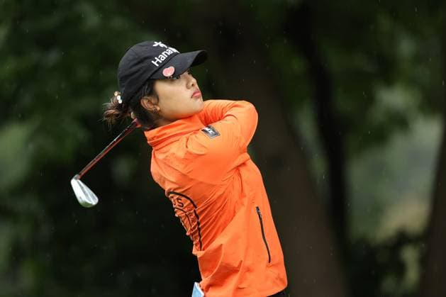 Dana Open Jaravee Boonchant of Thailand tees off on the second tee during Day Three of the Dana Open at Highland Meadows Golf Club in Sylvania, Ohio USA, on Saturday, July 15, 2023. Sylvania Ohio United States  Copyright: xJorgexLemusx originalFilename:lemus-danaopen230715_npWmC.jpg