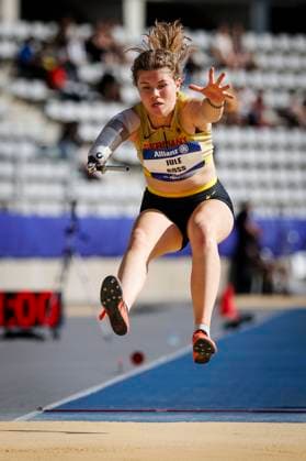 Sport Themen der Woche KW28 Paris 2023 World Para Athletics Championships; Frankreich, 16.07.2023 Jule Ross (GER T46) waehrend der World Para Athletics Championships am 16.07.2023 im Charlety Stadium in Paris, Frankreich. *** Paris 2023 World Para Athletics Championships France, 16 07 2023 Jule Ross GER T46 during the World Para Athletics Championships at Charlety Stadium in Paris, France on 16 07 2023. Copyright: xBEAUTIFULxSPORTS AxelxKohringx