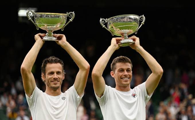 2023 Wimbledon Mens Double Winner Wesley Koolhof (NED) Neal Skupski (GBR)