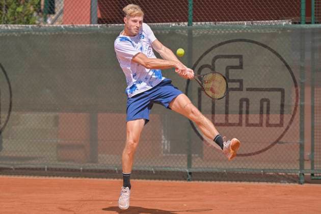 Rudolf Molleker GER 16.07.2023 Tennis 1. Bundesliga Herren, TC Bredeney 1 vs Kurhaus Lambertz Aachen 1, Tennis Club Bredeney, Essen, NRW Germany