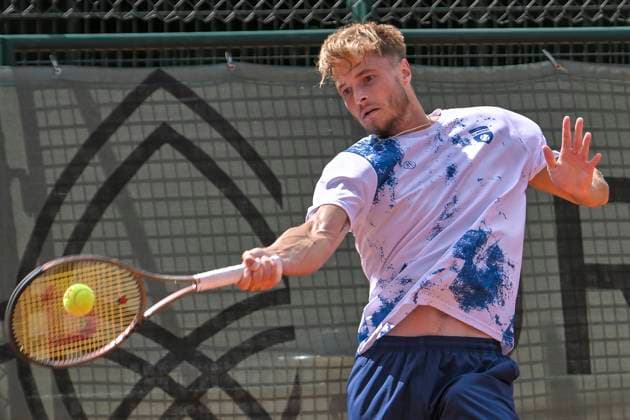 Rudolf Molleker GER 16.07.2023 Tennis 1. Bundesliga Herren, TC Bredeney 1 vs Kurhaus Lambertz Aachen 1, Tennis Club Bredeney, Essen, NRW Germany