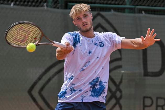 Rudolf Molleker GER 16.07.2023 Tennis 1. Bundesliga Herren, TC Bredeney 1 vs Kurhaus Lambertz Aachen 1, Tennis Club Bredeney, Essen, NRW Germany