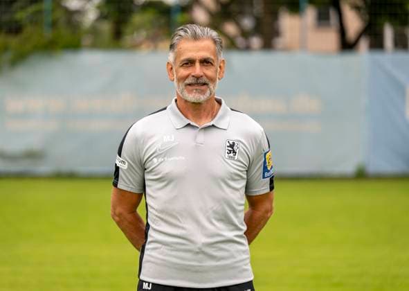 16.07.2023, Fussball 3. Liga 2023 2024, TSV 1860 München, Porträttermin 2023 2024, an der Grünwalderstrasse 114, München. Trainer Maurizio Jacobacci (TSV 1860 München)