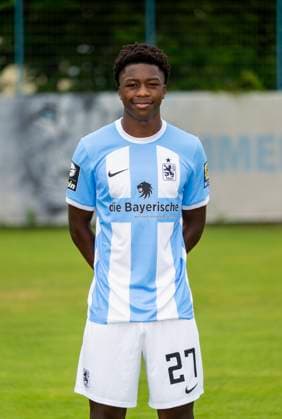 16.07.2023, Fussball 3. Liga 2023 2024, TSV 1860 München, Porträttermin 2023 2024, an der Grünwalderstrasse 114, München. Mansour Ouro-Tagba (TSV 1860 München)