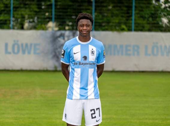16.07.2023, Fussball 3. Liga 2023 2024, TSV 1860 München, Porträttermin 2023 2024, an der Grünwalderstrasse 114, München. Mansour Ouro-Tagba (TSV 1860 München)