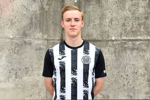 Fußball Herren Oberliga Westfalen Saison 2023 2024 Fototermin SG Wattenscheid 09 am 16.07.2023 im Lohrheidestadion in Bochum-Wattenscheid Frederik Wiebel ( SG Wattenscheid 09 ) Niedersachsen Deutschland