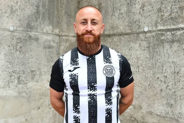 Fußball Herren Oberliga Westfalen Saison 2023 2024 Fototermin SG Wattenscheid 09 am 16.07.2023 im Lohrheidestadion in Bochum-Wattenscheid Karo Sindi ( SG Wattenscheid 09 ) Niedersachsen Deutschland