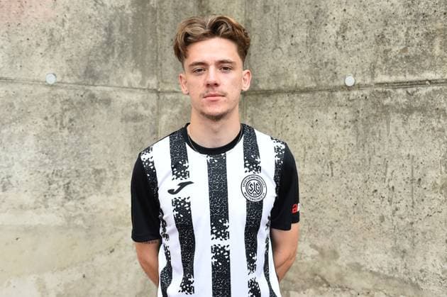 Fußball Herren Oberliga Westfalen Saison 2023 2024 Fototermin SG Wattenscheid 09 am 16.07.2023 im Lohrheidestadion in Bochum-Wattenscheid Eduard Renke ( SG Wattenscheid 09 ) Niedersachsen Deutschland