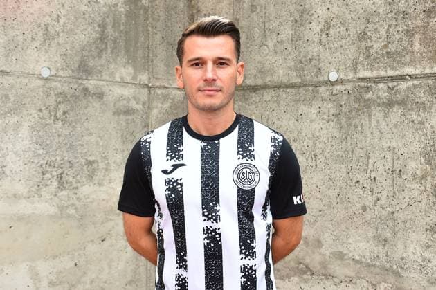 Fußball Herren Oberliga Westfalen Saison 2023 2024 Fototermin SG Wattenscheid 09 am 16.07.2023 im Lohrheidestadion in Bochum-Wattenscheid Arda Nebi ( SG Wattenscheid 09 ) Niedersachsen Deutschland