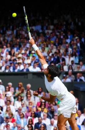 Mandatory Credit: Photo by Javier Garcia Shutterstock (14011311bn) Carlos Alcaraz during the Men s Singles final Wimbledon Tennis Championships, Day 14, The All England Lawn Tennis and Croquet Club, London, UK - 16 Jul 2023 Wimbledon Tennis Championships, Day 14, The All England Lawn Tennis and Croquet Club, London, UK - 16 Jul 2023  Copyright: xJavierxGarcia Shutterstockx 14011311bn
