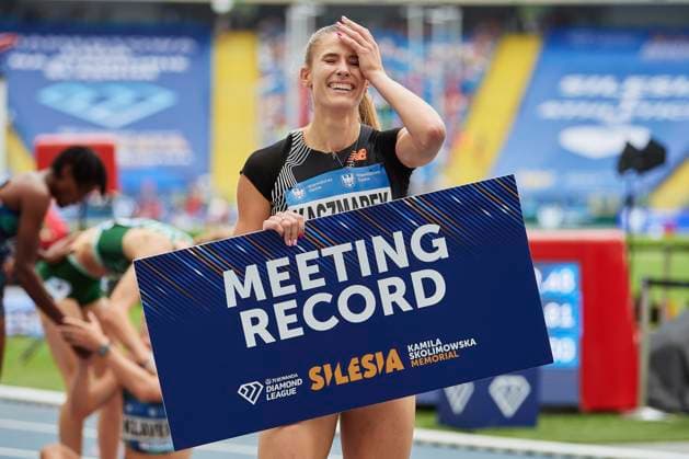 Sport Themen der Woche KW28 Sport Bilder des Tages 16.07.2023 CHORZOW , STADION SLASKI SILESIA MEMORIAL KAMILI SKOLIMOWSKIEJ , WADA DIAMENTOWA LIGA ( SILESIA KAMILA SKOLIMOWSKA MEMORIAL , WADA DIAMOND LEAGUE ) BIEG 400 M NZ. NATALIA KACZMREK FOTO RADOSLAW JOZWIAK CYFRASPORT NEWSPIX.PL --- Newspix.pl  _RJ22980