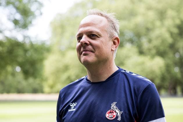 Training 1. FC Koeln Frauen; 17.07.2023 Daniel Weber (Trainer 1. FC Koeln) im Interview Training 1. FC Koeln Frauen; Geissbockheim, 17.07.2023 Copyright: xBEAUTIFULxSPORTS Wunderlx