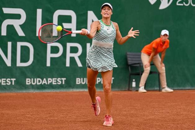 Tatjana Maria (GER) during the first day main draw match of WTA250 Hungarian Gran Prix Tennis on July 17th, 2023 at Romai Teniszakademia , Budapest, Hungary  Copyright: xVinnyxOrlando IPAxSportx xipa-agx xx 0 IPA_IPA39274632