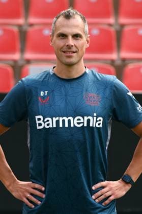 Torwarttrainer David Thiel; Bayer 04 Leverkusen; 1.BL, Porträttermin 2023 2024,