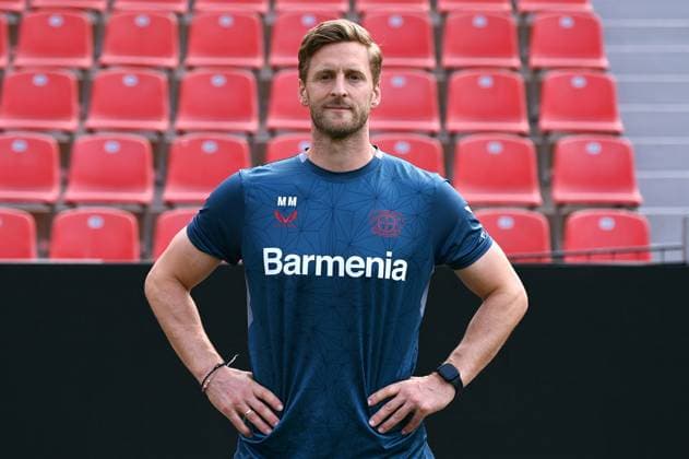 Atheltiktrainer Markus Müller; Bayer 04 Leverkusen; 1.BL, Porträttermin 2023 2024,