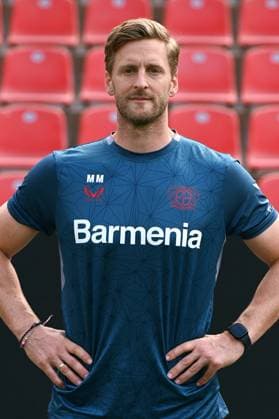 Atheltiktrainer Markus Müller; Bayer 04 Leverkusen; 1.BL, Porträttermin 2023 2024,