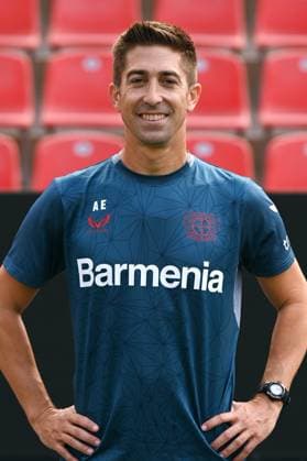Co-Trainer Alberto Encinas; Bayer 04 Leverkusen; 1.BL, Porträttermin 2023 2024,