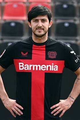Sardar Azmoun; Bayer 04 Leverkusen; 1.BL, Porträttermin 2023 2024,