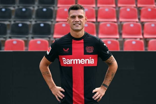 Granit Xhaka; Bayer 04 Leverkusen; 1.BL, Porträttermin 2023 2024,