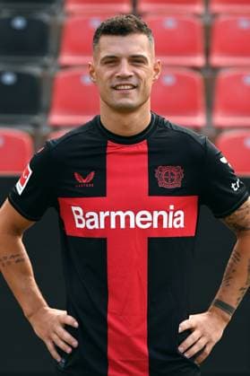 Granit Xhaka; Bayer 04 Leverkusen; 1.BL, Porträttermin 2023 2024,