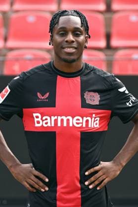 Jeremie Frimpong; Bayer 04 Leverkusen; 1.BL, Porträttermin 2023 2024,