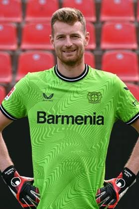 Lukas Hradecky; Bayer 04 Leverkusen; 1.BL, Porträttermin 2023 2024,