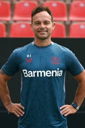 Athletiktrainer Daniel Jouvin; Bayer 04 Leverkusen; 1.BL, Porträttermin 2023 2024,