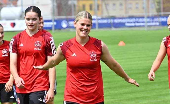 18.07.2023 - Fussball - 1. Frauen-Fussball - Bundesliga - Saison 2023 2024 - 1. FC Nürnberg Nuernberg FCN Clubfrauen ( Club ) - Training - Sportfoto Zink - xwoxzix - Lea Paulick (1, 1. FC Nürnberg FCN )
