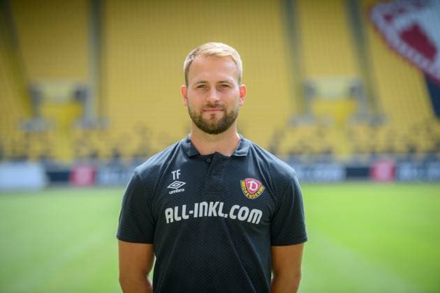 Physiotherapeut Tony Fischer; SG Dynamo Dresden; 3.Liga, Porträttermin 2023 2024
