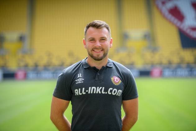 Teammanager Justin Leo Löwe (Loewe); SG Dynamo Dresden; 3.Liga, Porträttermin 2023 2024