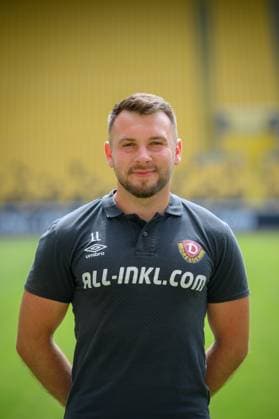 Teammanager Justin Leo Löwe (Loewe); SG Dynamo Dresden; 3.Liga, Porträttermin 2023 2024