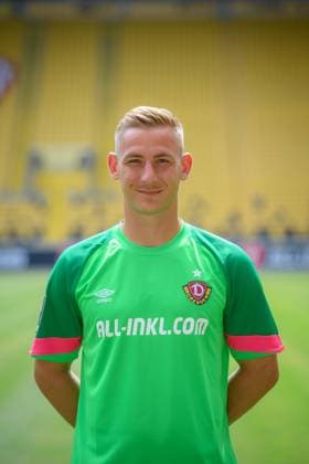 Torwart Kevin Broll; SG Dynamo Dresden; 3.Liga, Porträttermin 2023 2024