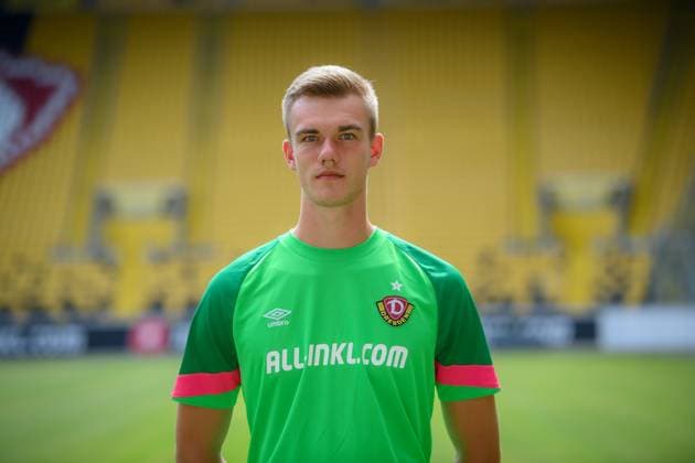 Torwart Erik Herrmann; SG Dynamo Dresden; 3.Liga, Porträttermin 2023 2024
