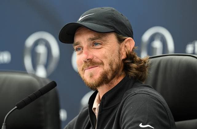 Mandatory Credit: Photo by Greig Cowie Shutterstock (14013394by) The British Open Championship, Practice, Golf, Royal Liverpool Golf Club, Liverpool, UK - 19 Jul 2023 The British Open Championship, Practice, Golf, Royal Liverpool Golf Club, Liverpool, UK - 19 Jul 2023  Copyright: xGreigxCowie Shutterstockx 14013394by