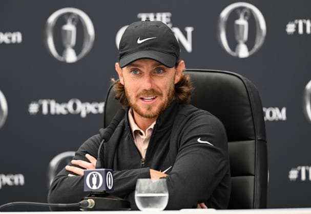 Mandatory Credit: Photo by Greig Cowie Shutterstock (14013394bw) The British Open Championship, Practice, Golf, Royal Liverpool Golf Club, Liverpool, UK - 19 Jul 2023 The British Open Championship, Practice, Golf, Royal Liverpool Golf Club, Liverpool, UK - 19 Jul 2023  Copyright: xGreigxCowie Shutterstockx 14013394bw