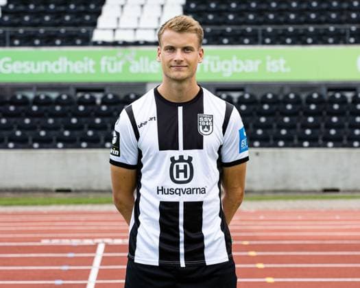 SSV Ulm 1846, 3.Liga, Portraittermin 2023 2024, 17.07.2023 Moritz Hannemann 19 DFB DFL REGULATIONS PROHIBIT ANY USE OF PHOTOGRAPHS AS IMAGE SEQUENCES AND OR QUASI-VIDEO SSV Ulm 1846, 3.Liga, Portraittermin 2023 2024, 17.07.2023 Ulm Copyright: xEibner-Pressefoto RogerxBuerkex EP_EER
