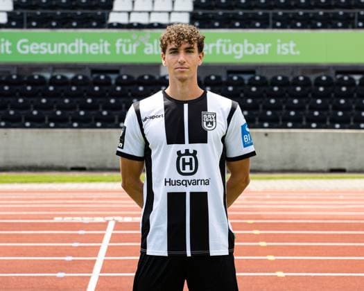 SSV Ulm 1846, 3.Liga, Portraittermin 2023 2024, 17.07.2023 Lukas Ahrend 08 DFB DFL REGULATIONS PROHIBIT ANY USE OF PHOTOGRAPHS AS IMAGE SEQUENCES AND OR QUASI-VIDEO SSV Ulm 1846, 3.Liga, Portraittermin 2023 2024, 17.07.2023 Ulm Copyright: xEibner-Pressefoto RogerxBuerkex EP_EER