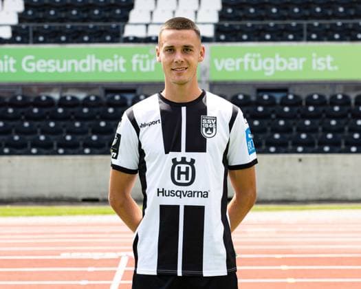 SSV Ulm 1846, 3.Liga, Portraittermin 2023 2024, 17.07.2023 Bastian Allgeier 07 DFB DFL REGULATIONS PROHIBIT ANY USE OF PHOTOGRAPHS AS IMAGE SEQUENCES AND OR QUASI-VIDEO SSV Ulm 1846, 3.Liga, Portraittermin 2023 2024, 17.07.2023 Ulm Copyright: xEibner-Pressefoto RogerxBuerkex EP_EER