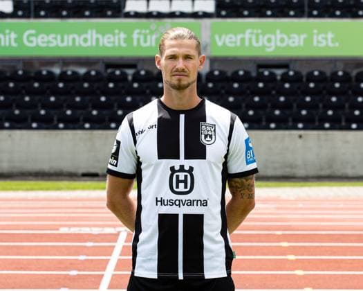 SSV Ulm 1846, 3.Liga, Portraittermin 2023 2024, 17.07.2023 Dennis Chessa 11 DFB DFL REGULATIONS PROHIBIT ANY USE OF PHOTOGRAPHS AS IMAGE SEQUENCES AND OR QUASI-VIDEO SSV Ulm 1846, 3.Liga, Portraittermin 2023 2024, 17.07.2023 Ulm Copyright: xEibner-Pressefoto RogerxBuerkex EP_EER
