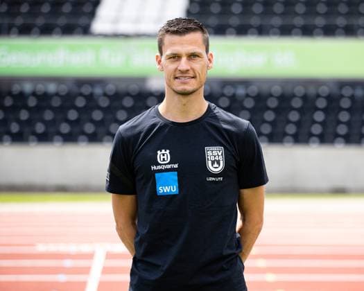 SSV Ulm 1846, 3.Liga, Portraittermin 2023 2024, 17.07.2023 Thomas Woerle, Trainer DFB DFL REGULATIONS PROHIBIT ANY USE OF PHOTOGRAPHS AS IMAGE SEQUENCES AND OR QUASI-VIDEO SSV Ulm 1846, 3.Liga, Portraittermin 2023 2024, 17.07.2023 Ulm Copyright: xEibner-Pressefoto RogerxBuerkex EP_EER