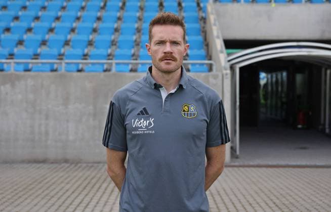 Co-Trainer Yannic Thiel; 1. FC Saarbrücken; 3. Liga, Porträttermin 2023 2024 Saarbrücken Ludwigsparkstadion Saarland Deutschland (DE)