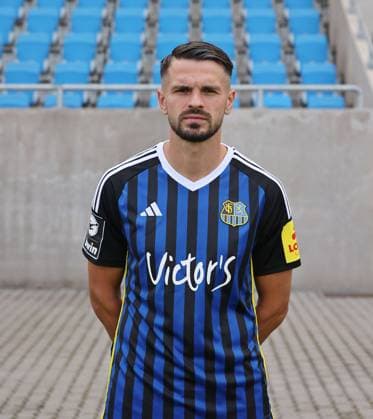Kasim Rabihic; 1. FC Saarbrücken; 3. Liga, Porträttermin 2023 2024 Saarbrücken Ludwigsparkstadion Saarland Deutschland (DE)