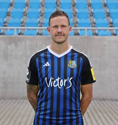 Marcel Gaus; 1. FC Saarbrücken; 3. Liga, Porträttermin 2023 2024 Saarbrücken Ludwigsparkstadion Saarland Deutschland (DE)