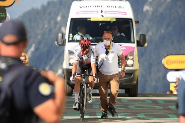 TOUR DE FRANCE 2023- UCI Cycling World Tour Pierre Teyssot MAXPPP ; TOUR DE FRANCE 2023- UCI Cycling World Tour . Stage 17th from Saint-Gervais les Bains to Courchevel, 165,7 m, on the 19 of July 2023, Courchevel, France. Jonas Vingegaard (DEN) Jumbo-Visma keeps his yellow jersey. Felix Gall (AUT) wins the stage. On the photograph Simon Geschke (GER) Pierre Teyssot Maxppp Courchevel Savoie France  Copyright: xMAXPPPxPierrexTeyssotx TPX24078 TPX24078