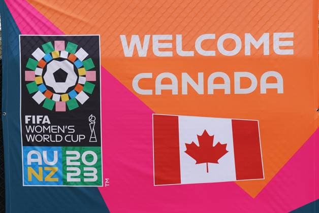 July 20, 2023, Melbourne, Australia: Canada signage is seen during a training session ahead of the FIFA Women s World Cup in Melbourne, Australia, Thursday, July 20, 2023. Canada News - July 20, 2023  - ZUMAc35_ 20230720_zaf_c35_011 Copyright: xScottxBarbourx