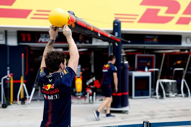 Oracle Red Bull Racing team, F1 Grand Prix of Hungary at Hungaroring on July 20, 2023 in Budapest, Hungary. (Photo by HOCH ZWEI) Budapest Hungary