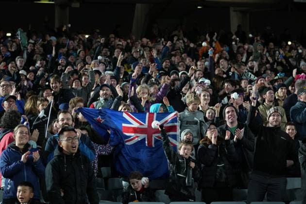 July 20, 2023, Auckland, Auckland, New Zealand: New Zealansd s fans celebrate the first goal during a Women s World Cup group A match against Norway at the Women s World Cup FIFA 2023 at Eden Park Stadium, Auckland, New Zealand, on 20JUL23. Auckland New Zealand - ZUMAf135 20230720_zap_f135_017 Copyright: xJulietaxFerrariox