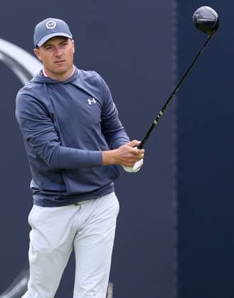 20th July 2023; Royal Liverpool Golf Club, Hoylake, Merseyside, England: The Open Championship Round 1;Jordan Speith (USA) on the first tee  ActionPlus12532693 DavidxBlunsden