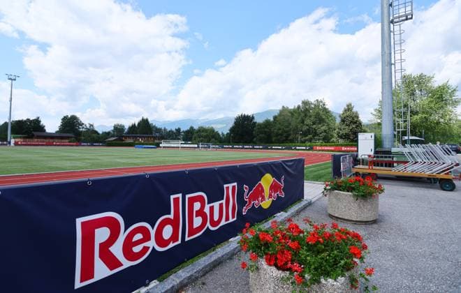 RB Leipzig - Italien Trainingslager Bruneck, 20.07.2023, Sportpark Reiperting Reischach, Fussball, RB Leipzig (GER Bundesliga) Trainingslager in Südtirol Italien , Im Bild: Stadionübersicht. ,