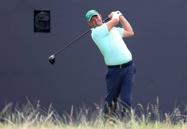 20th July 2023; Royal Liverpool Golf Club, Hoylake, Merseyside, England: The Open Championship Round 1; Padraig Harrington (IRE) on the first tee  ActionPlus12532728 DavidxBlunsden